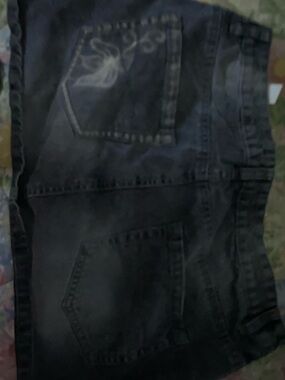 Women’s black denim skirt
